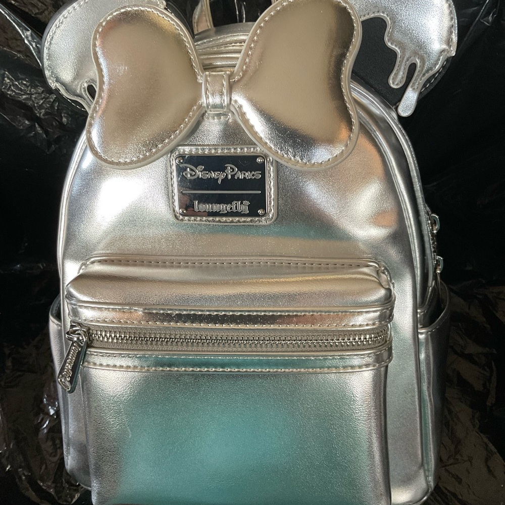 DISNEY PARKS  Loungefly Mickey Drip ears backpack 100 yrs ANNAVERSARY NWT
